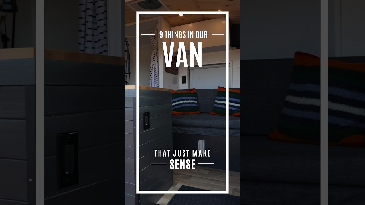 9 things in our self-converted van that just make sense! #shorts