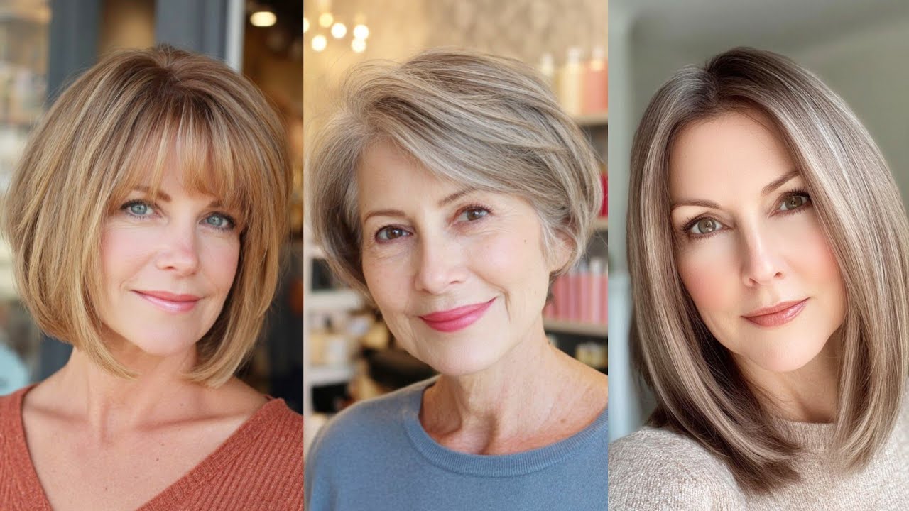 Modernos Cortes de Cabello para DAMAS de +55 -60-70 años Que más IMPACTAN 💇‍♀️ Glamour y Estilo 2026