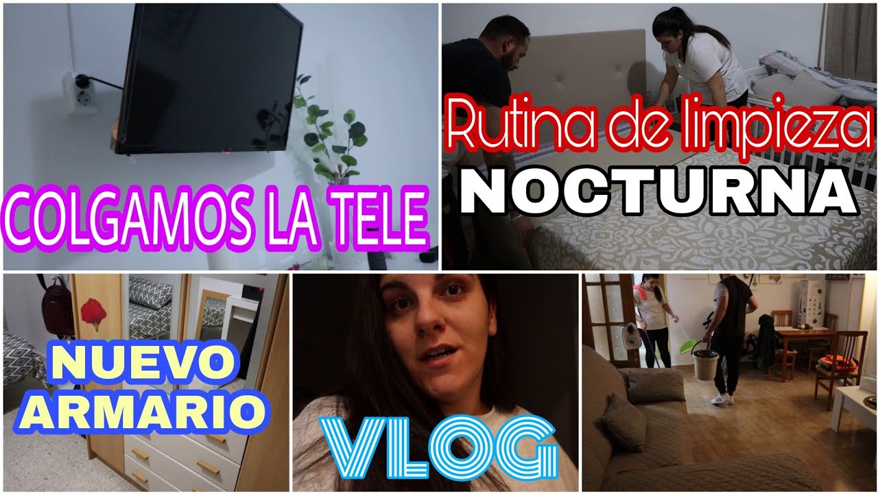 LIMPIANDO DE NOCHE🧼🌃|VLOG DIARIO|TENEMOS ARMARIO NUEVO¡¡ #limpieza#vlogdiario#convdevanesa