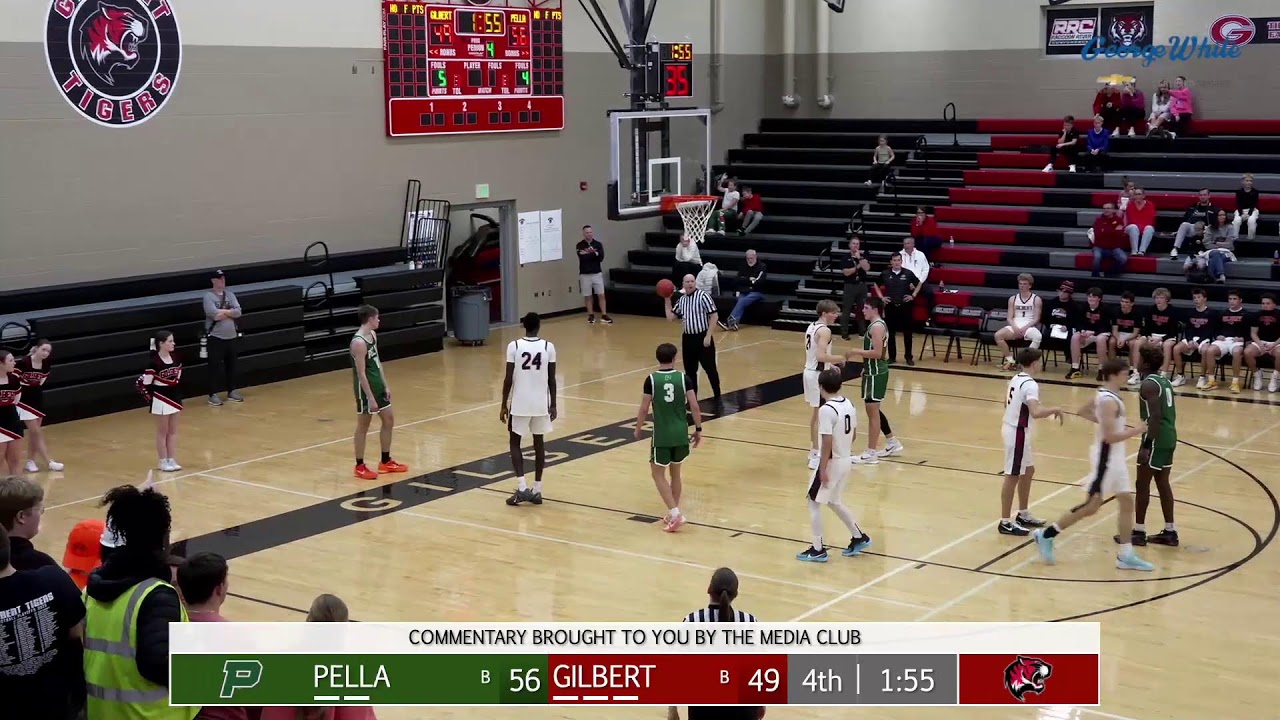 Gilbert High School vs Pella High School Varsity Basketball