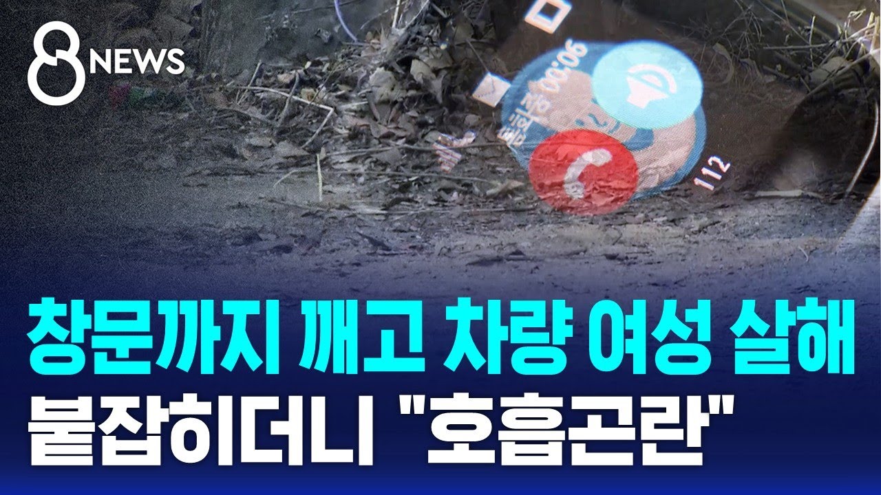 창문까지 깨고 차량 여성 살해…붙잡히더니 