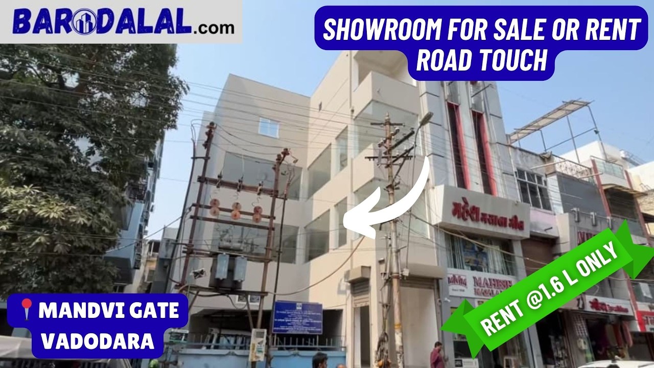 Showroom for sale or rent in vadodara, bank road, mandvi gate