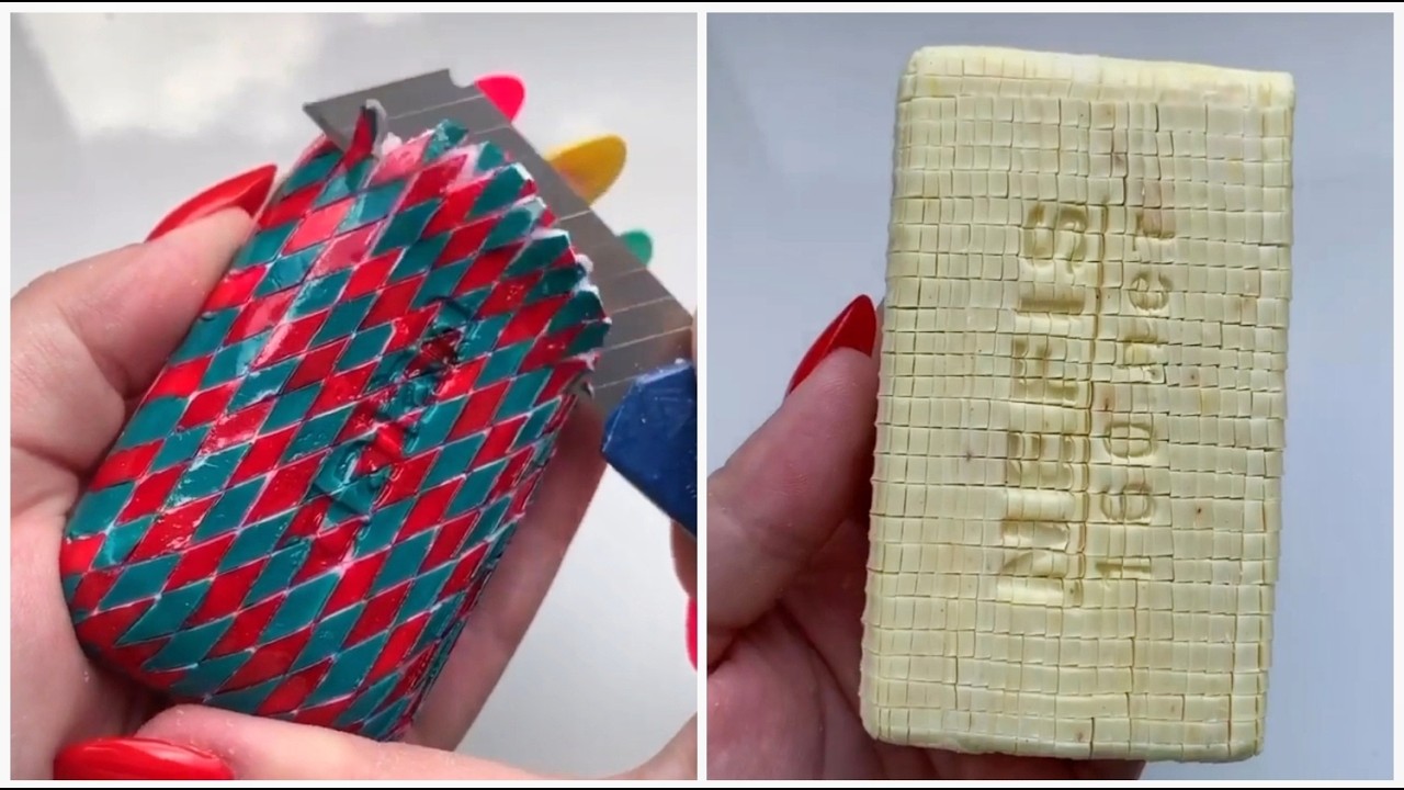 3X Speed Satisfying Soft Soap Cutting ASMR