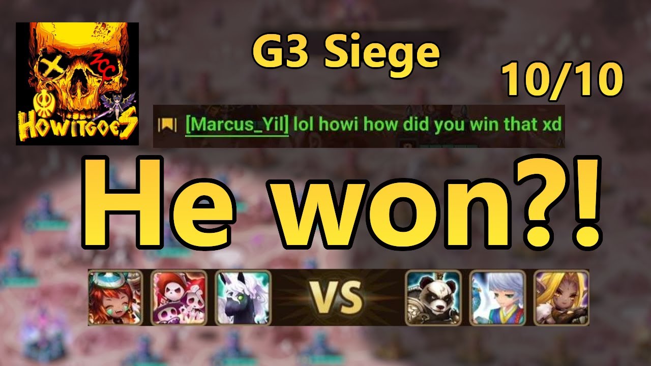 GUILD LEADER COULDN'T BELIEVE IT!!! | G3 Siege | Summoners War