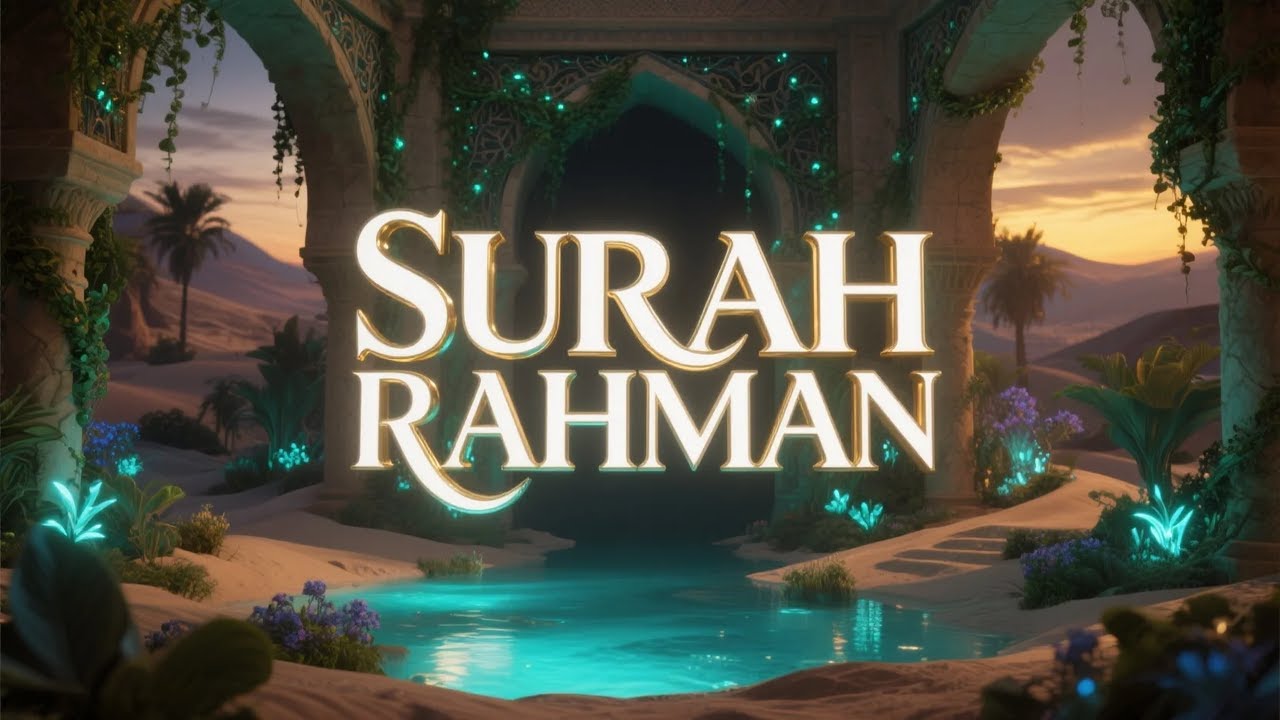 Surah Ar Rahman سورة الرحمن | تلاوة جميلة تهدئ الروح في هدوء الليل | #quranpeace