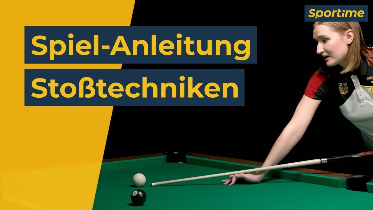 Spiel-Anleitung Billard Stoßtechniken