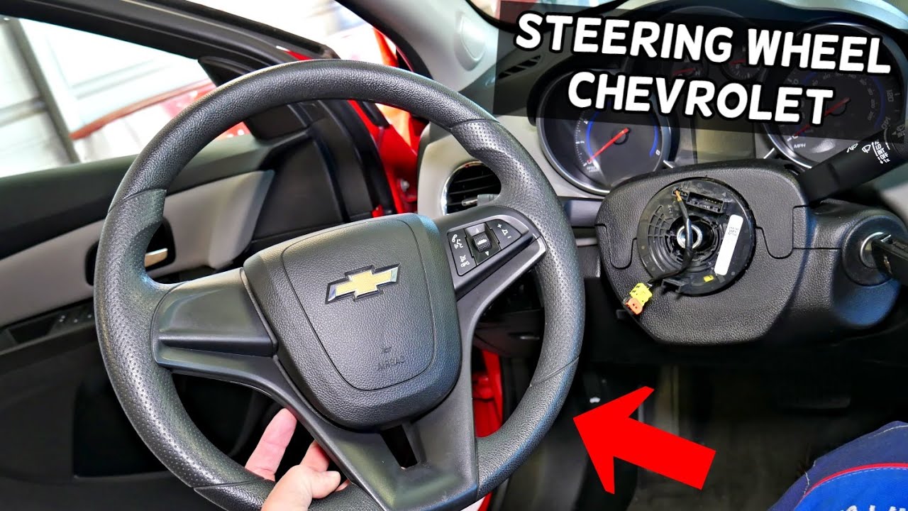 HOW TO REMOVE REPLACE STEERING WHEEL ON CHEVROLET CRUZE SONIC EQUINOX MALIBU TRAX CAMARO