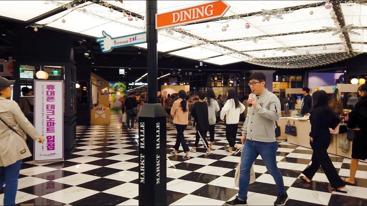 [4K] Walking an ordinary outlet mall in Ilsan city│Seoul, Korea
