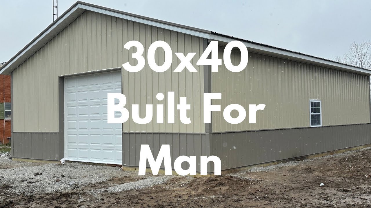 Go inside this 30x40 pole barn garage and see how post construction can work for your next build….