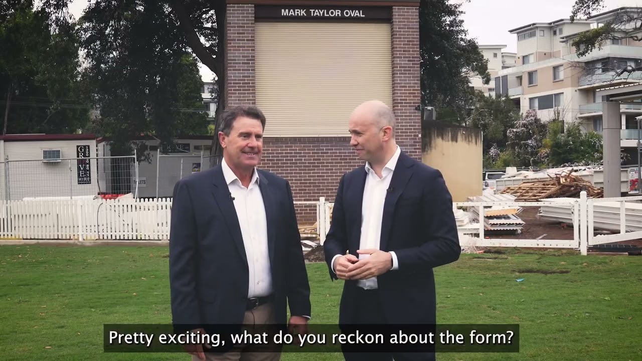 Touring the new Mark Taylor Oval