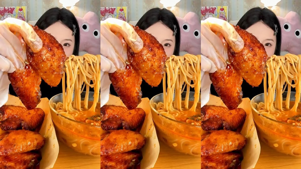 Juicy Grilled Chicken Wings & Spicy Rice Noodles | Ultimate Late Night Food Video