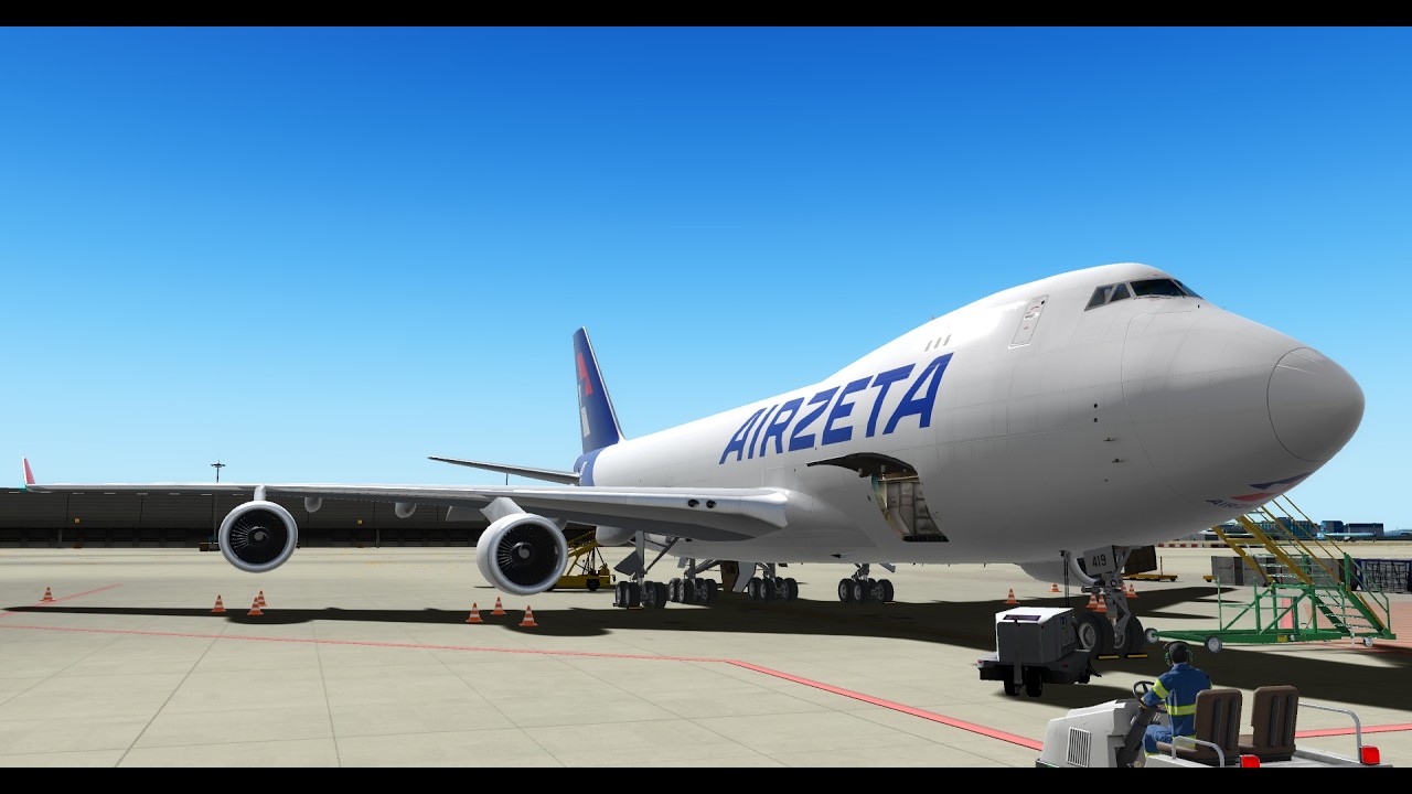 AirZeta flight 969 | Prepar3Dv4 - PMDG 747-400F