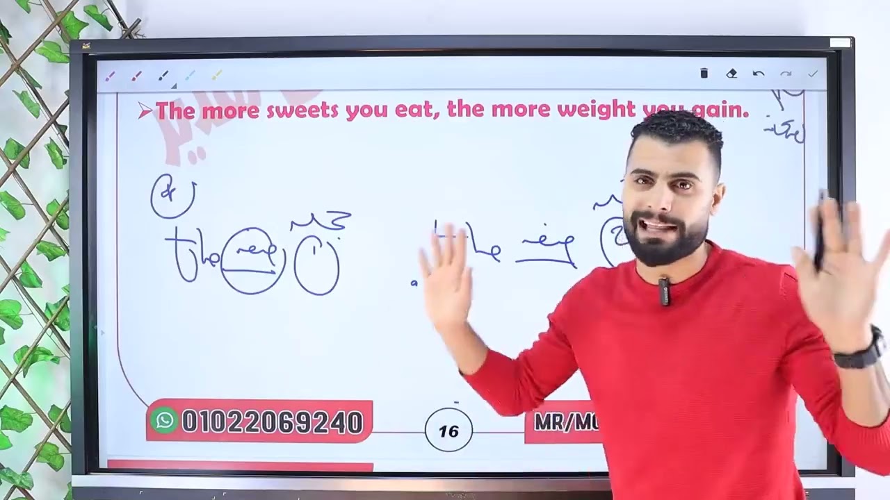 حل مشكلة صفات المقارنة بعد the