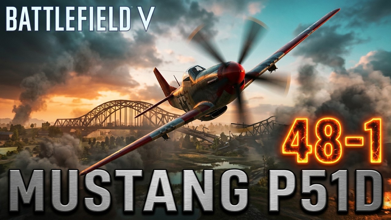 Mustang P51D Plane | Twisted Steel Map | 48-1 | Battlefield Full Game Play