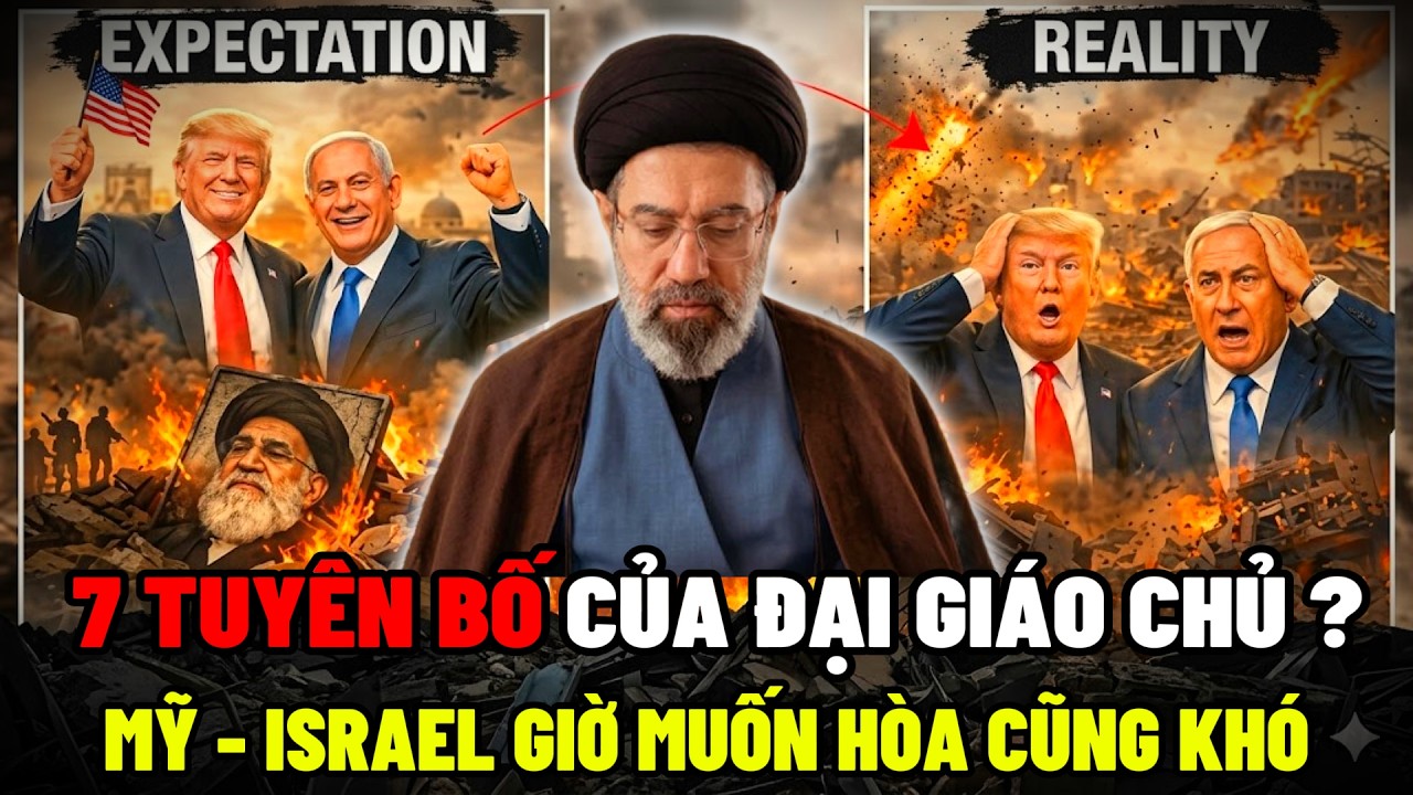 7 TUY&Ecirc;N BỐ đầy S&Aacute;T KH&Iacute; của Đại Gi&aacute;o Chủ Iran , Mỹ - Israel giờ muốn H&Ograve;A cũng kh&oacute; ? | VIET DISCOVERY