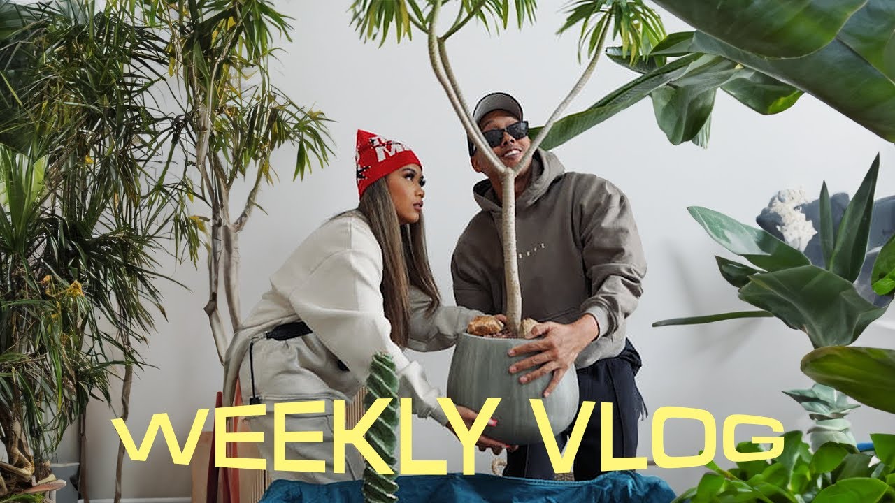 VLOG • Furniture & thrift shopping, cooking pasta with friends, buying new plants 🪴🍝🛍️