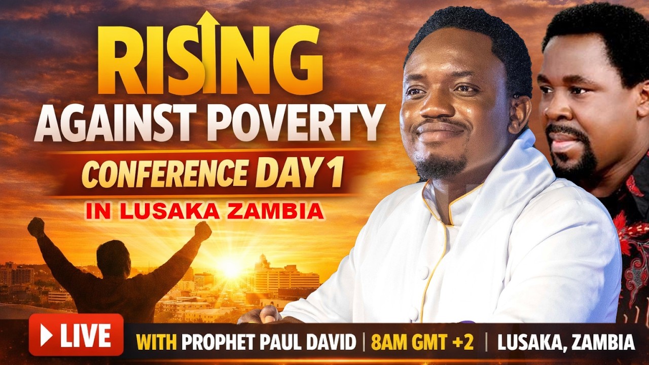 DAY 1 RISING AGAINST POVERTY CONFERENCE WITH PROPHET PAUL DAVID!! #tbjoshualegacy #prophetpauldavid