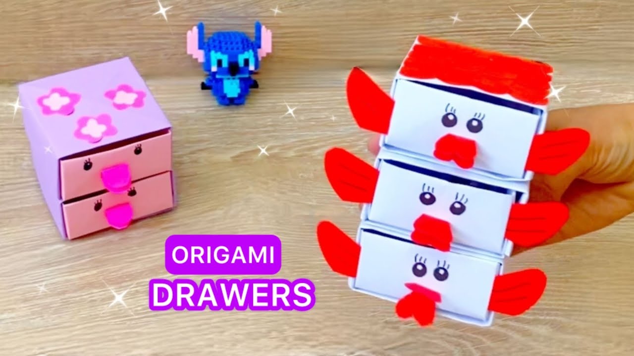 How to Make Origami Animal Drawers | paper box