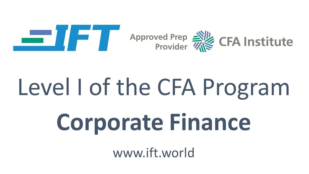 Level I CFA CF: Capital Budgeting-Lecture 1