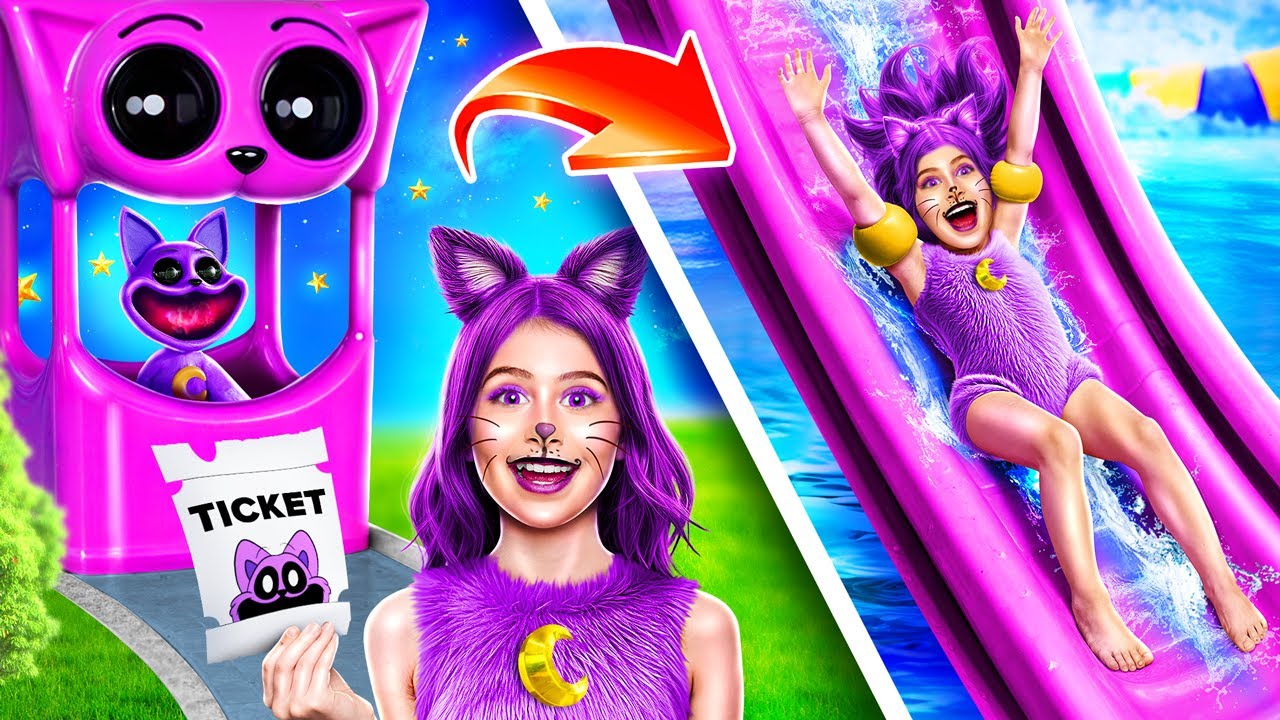 Kami Membangun Rumah Mungil Untuk Catnap! Taman Air Poppy Playtime! Poppy Playtime 3 Mengadopsiku!