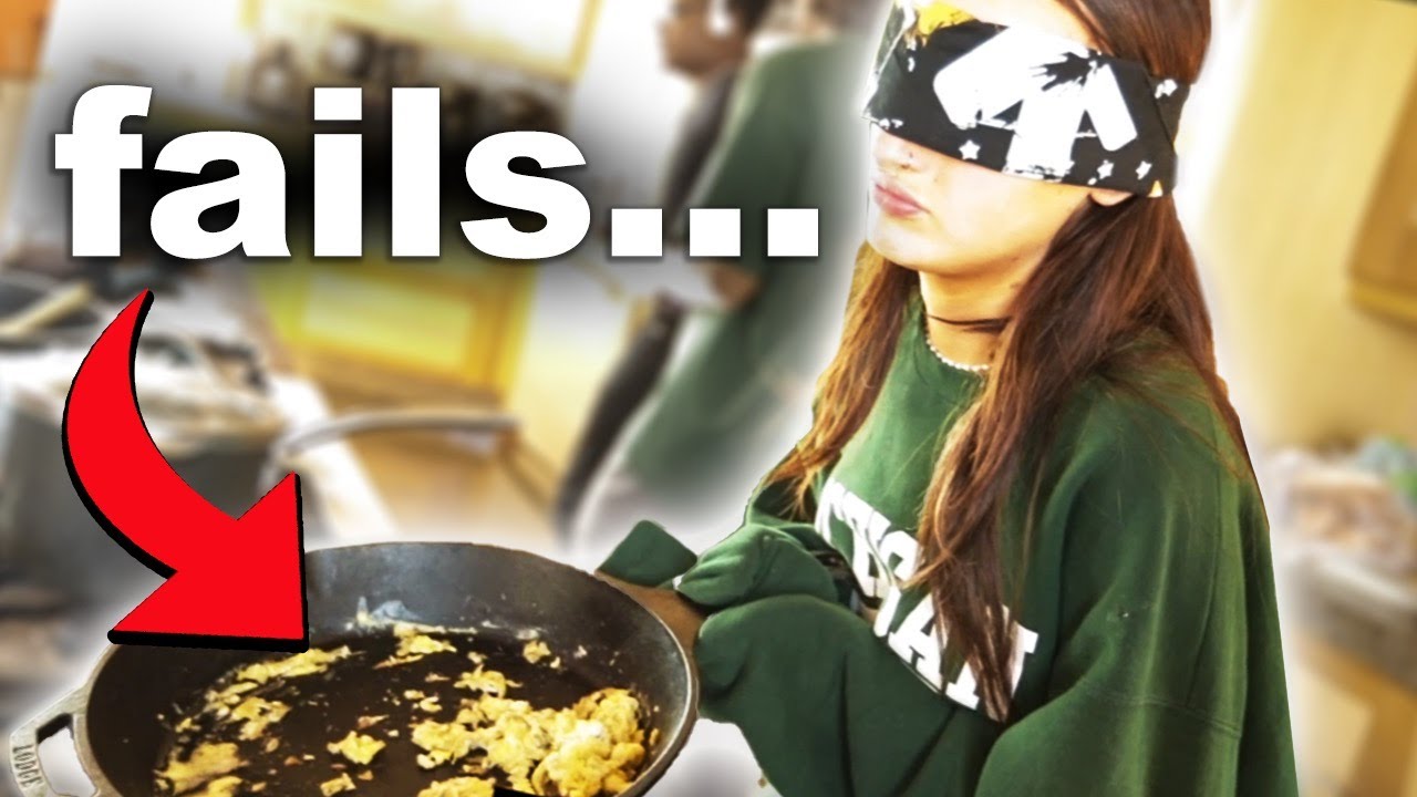 Rhegan777 fails at BLINDFOLDED cooking???
