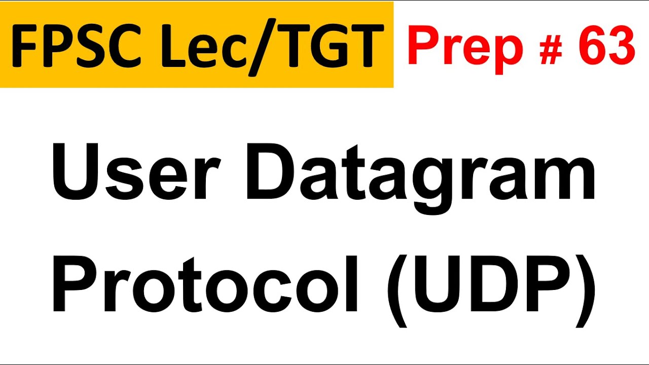 User Datagram Protocol (UDP) in Computer Networking | UDP Protocol vs TCP Protocol | UDP Features