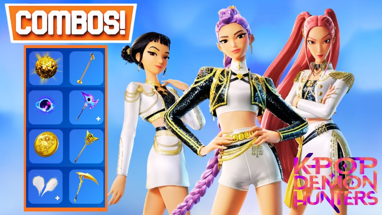 BEST GOLDEN KPop Demon Hunters Skin Combos (ALL SKINS!)
