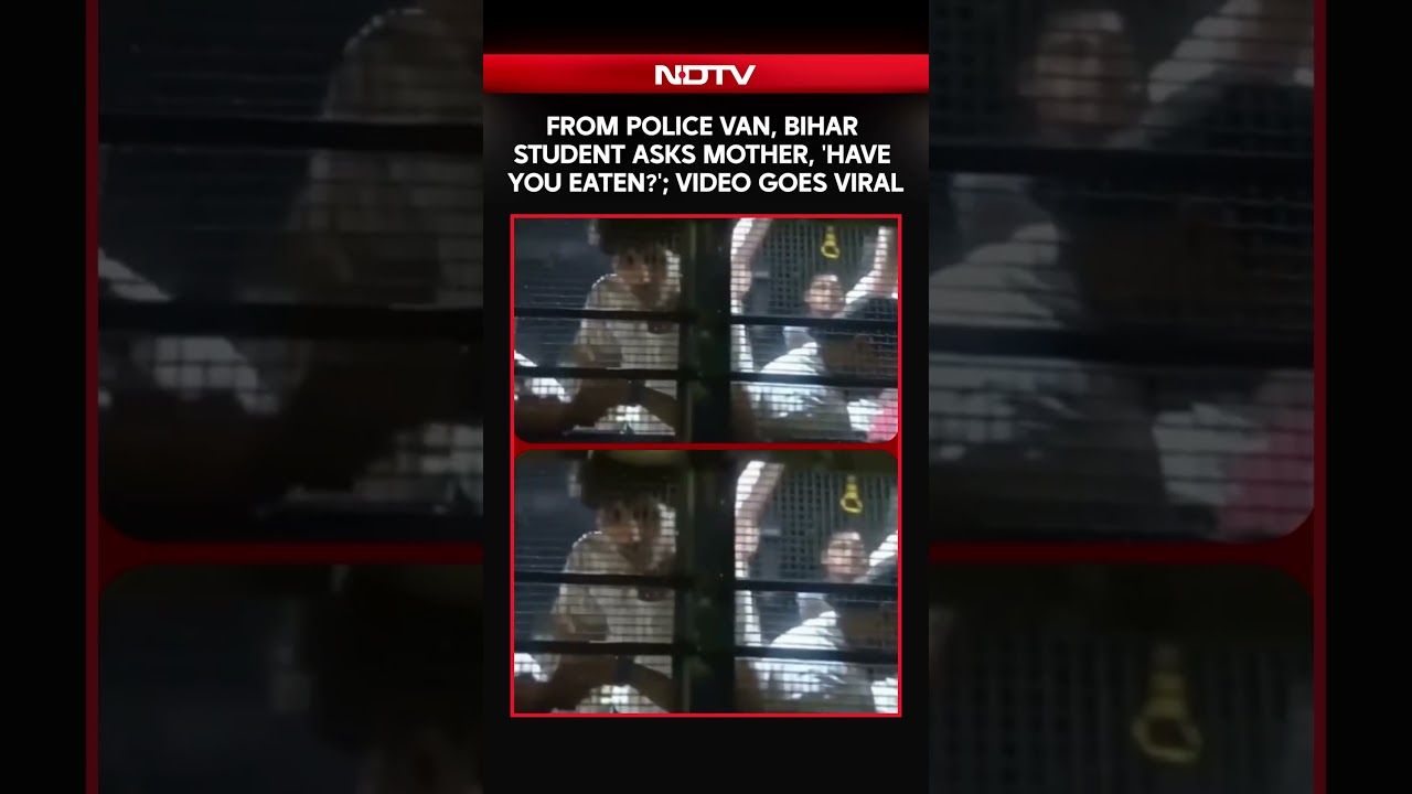 From Police Van, Bihar Student Asks Mother, 'Have You Eaten?'; Video Goes Viral