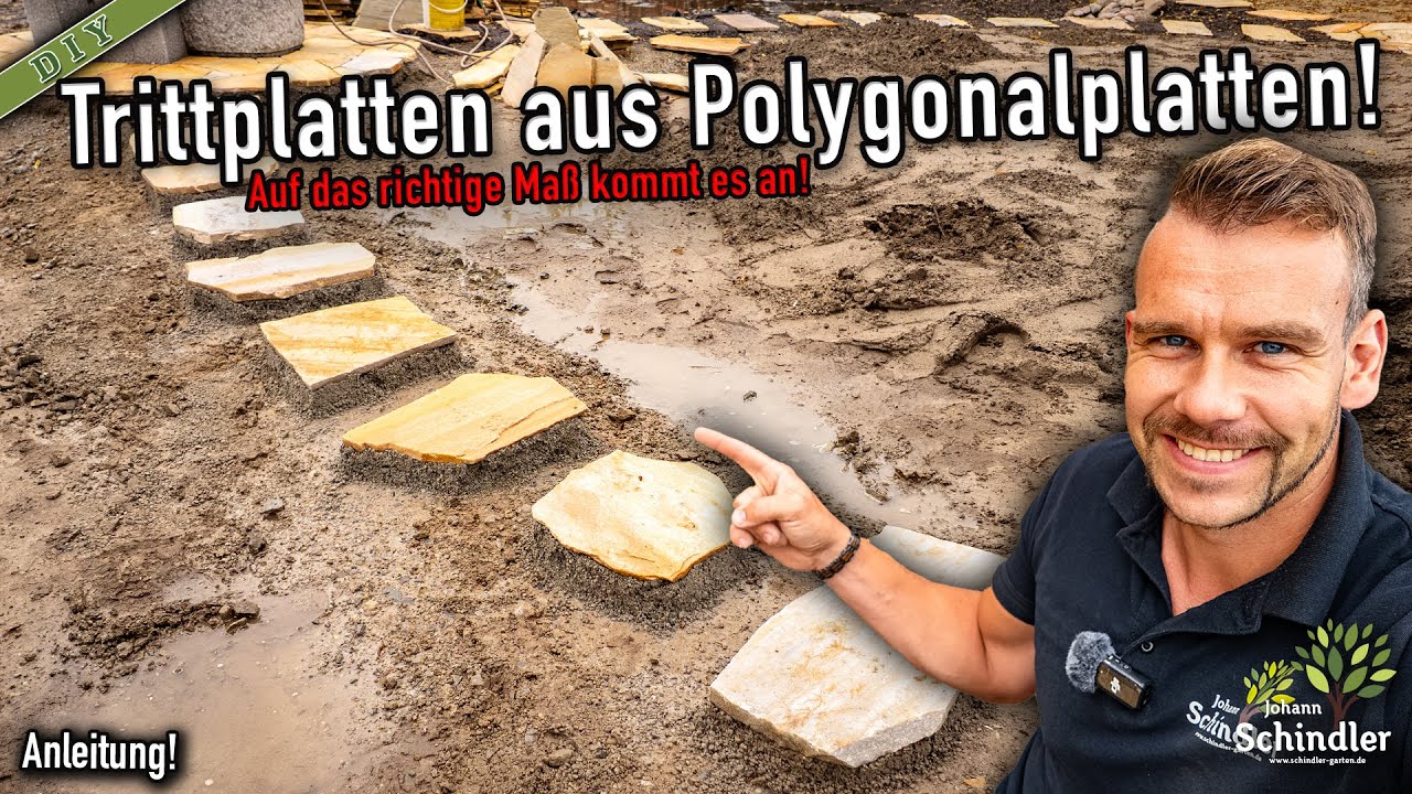 Trittsteine im Garten richtig verlegen – So geht’s einfach & dauerhaft! [Anleitung]