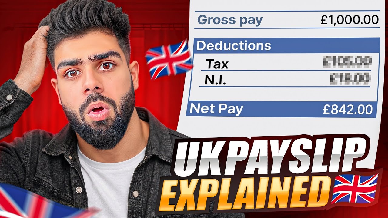 UK Payslip Explained for International Students🇬🇧 | How to read UK Payslip - Tax, NI & Deductions🇬🇧