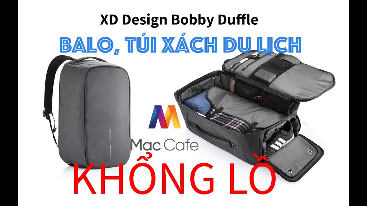 [Rì-Viu] Balo, túi xách du lịch siêu rộng XD Design Bobby Duffle | Mac Cafe