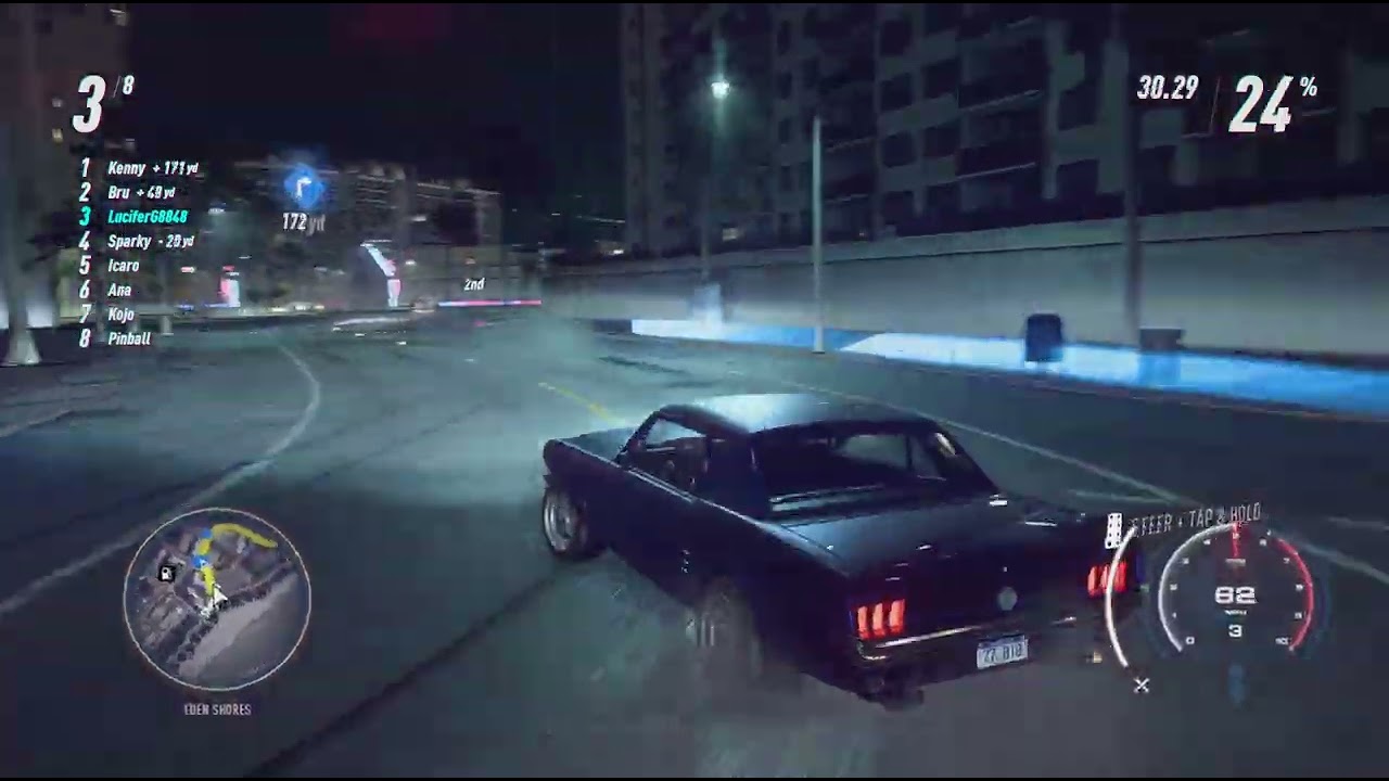 NFS! first race with my wheels shifters and pedals.Please like and subscribe for more gaming content