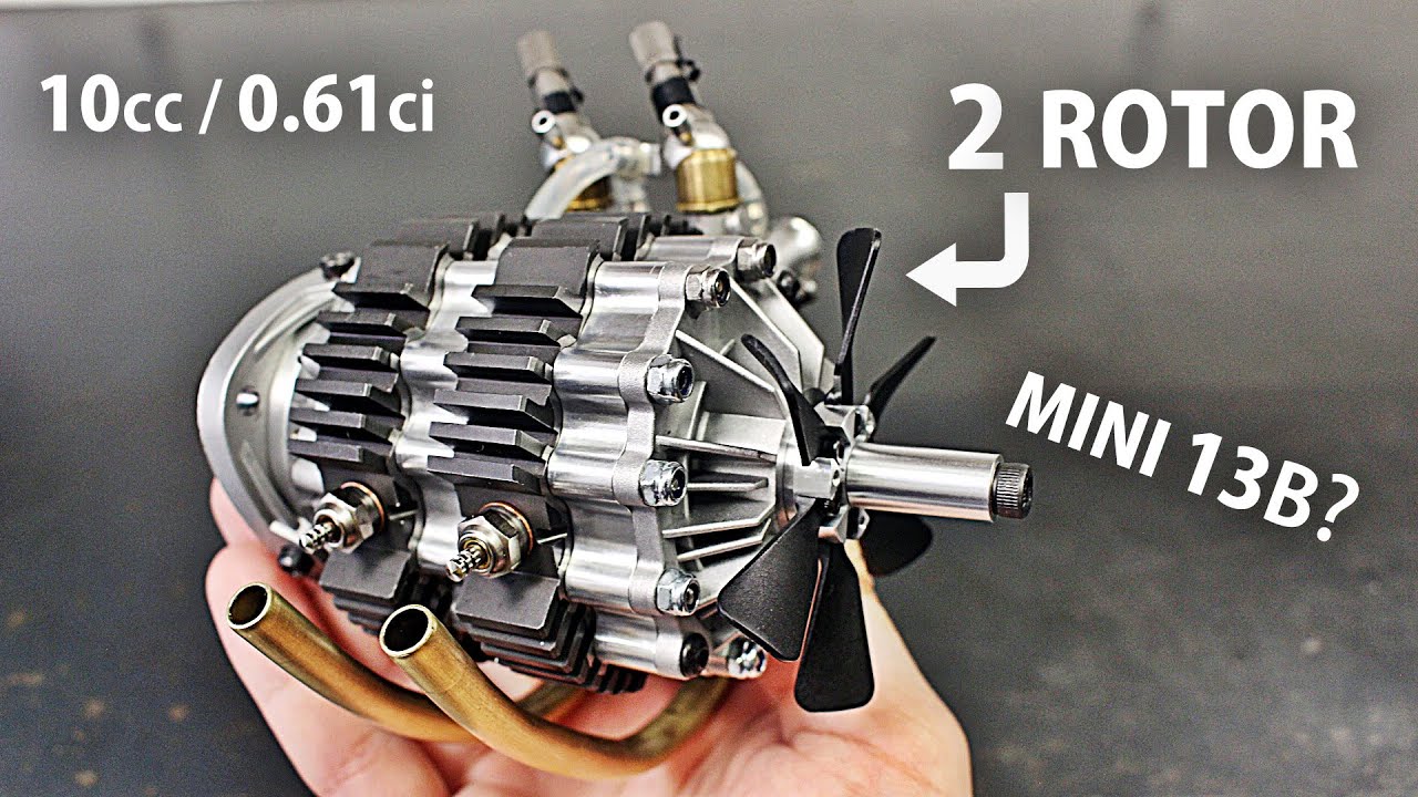 TWIN RC Wankel Rotary Engine First Run!