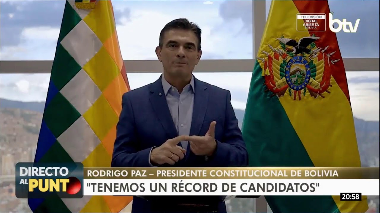 · El presidente Rodrigo Paz emite un mensaje oficial al país