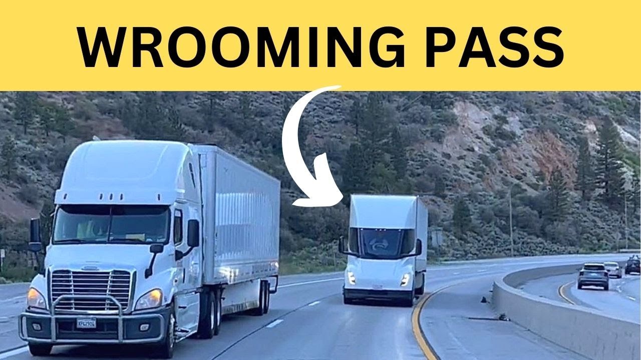 Tesla Semi Confidently Overtakes Diesel Trucks Uphill With Wrooming Pass