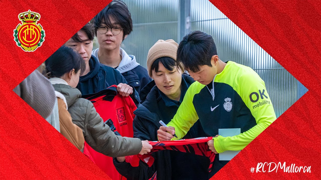 🇰🇷👋🏻📸 수많은 한국 팬들을 맞이한 이강인 선수 | RCD Mallorca