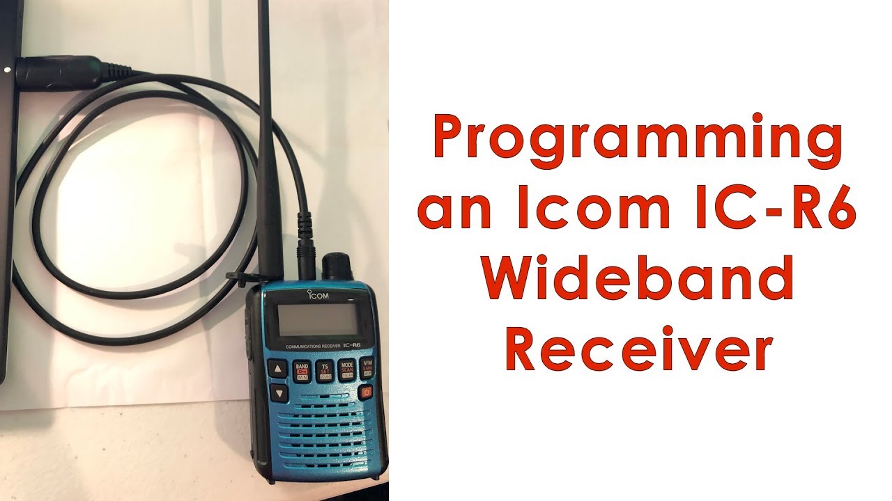 Программирование широкополосного радиоприемника ICOM IC-R6
