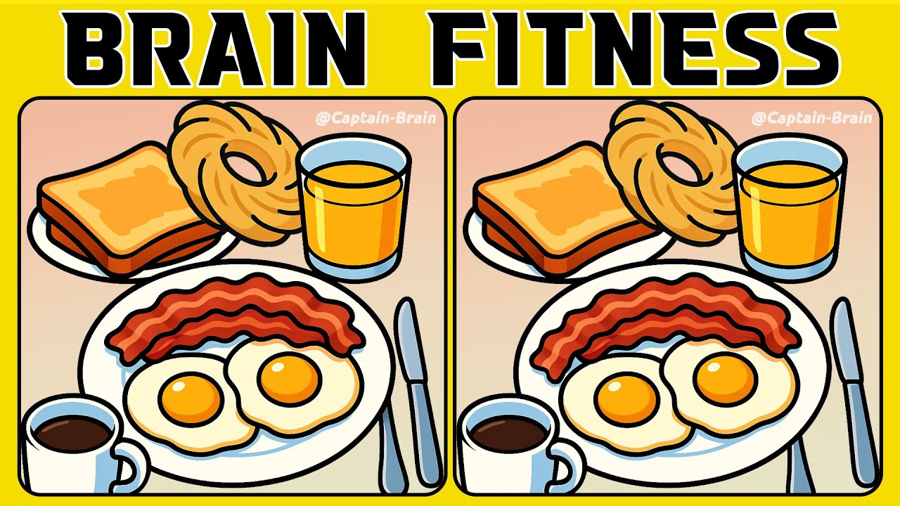 🧠🧩Spot the 3 Differences | Brain Fitness 《A Little Difficult》