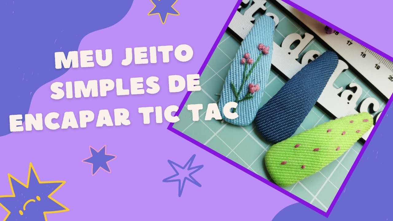 Meu jeito simples e rápido de encapar um tic tac com fita.