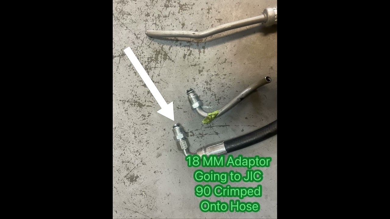 Power Steering Hose Repair #hydraulics #powersteering