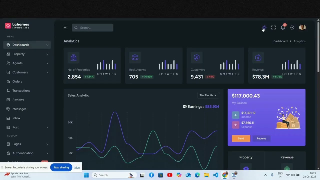 Next.js React | Real Estate Management Admin Template