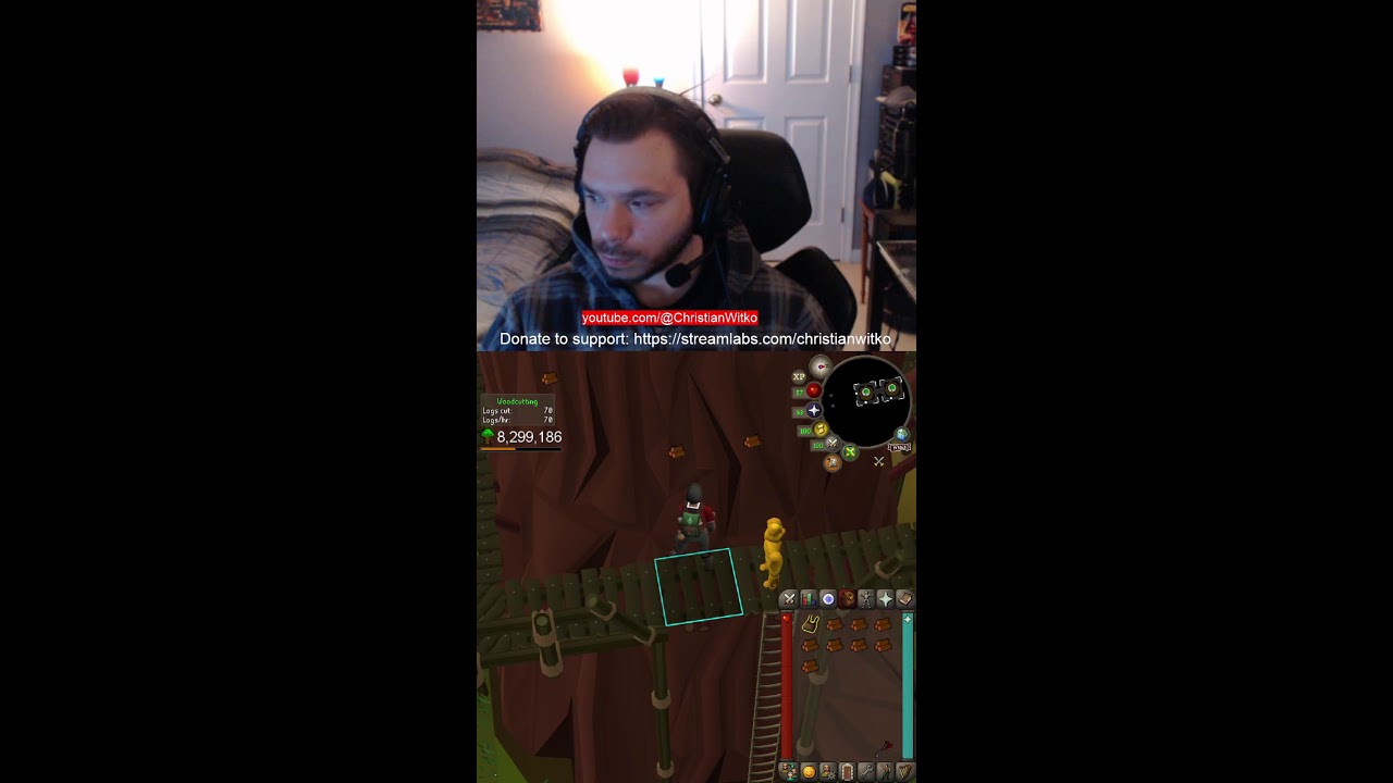 OSRS 🔴 Gain XP with Me: 94/99 Woodcutting 8:12 PM