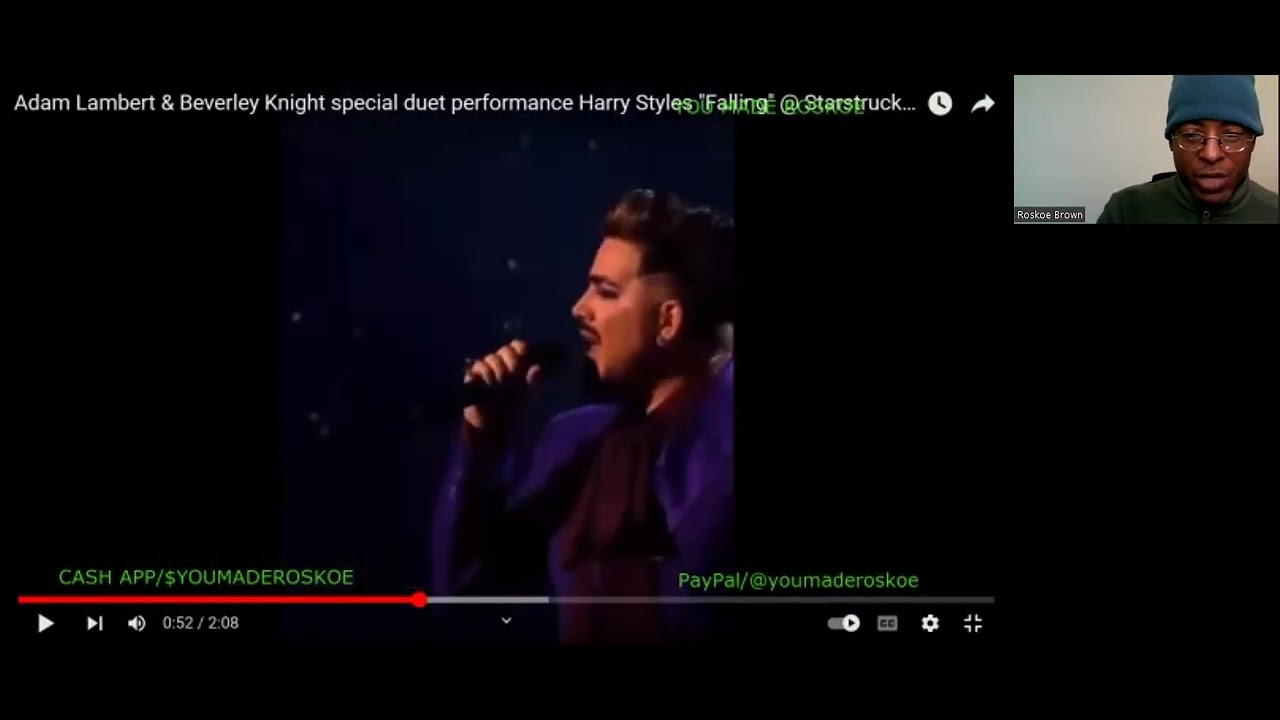 Adam Lambert & Beverly Knight - Falling (Live/Harry Styles cover) Reaction #adamlambert #music
