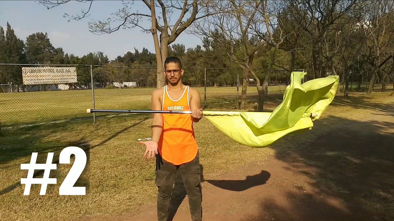Color guard MG tutoriales de lanzamientos de bandera