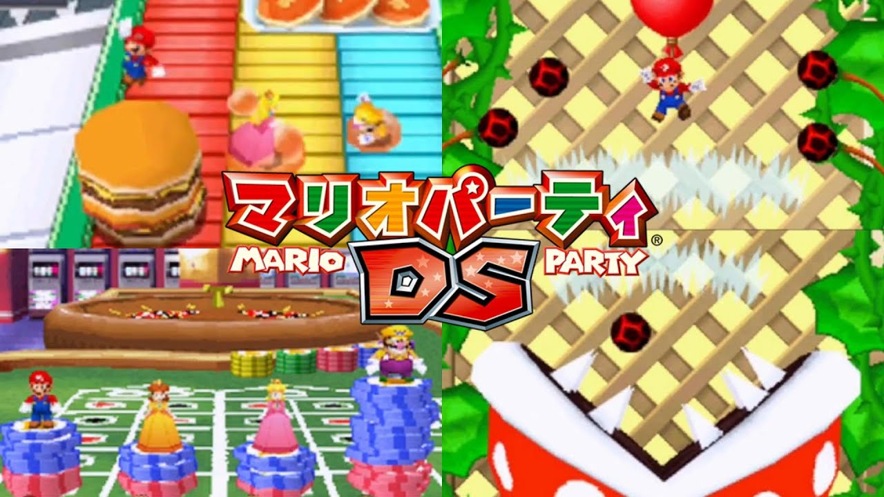 スーパースターマリオになって、パックンフラワーとバトル【マリオパーティDS】