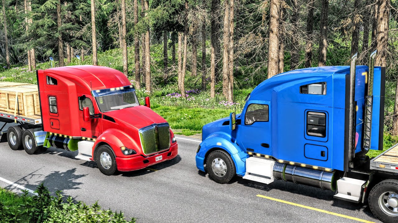 BeamNG Mods - Kenworth T680 Crash Testing -  ShowMik | BeamNG.Drive Cars Mods
