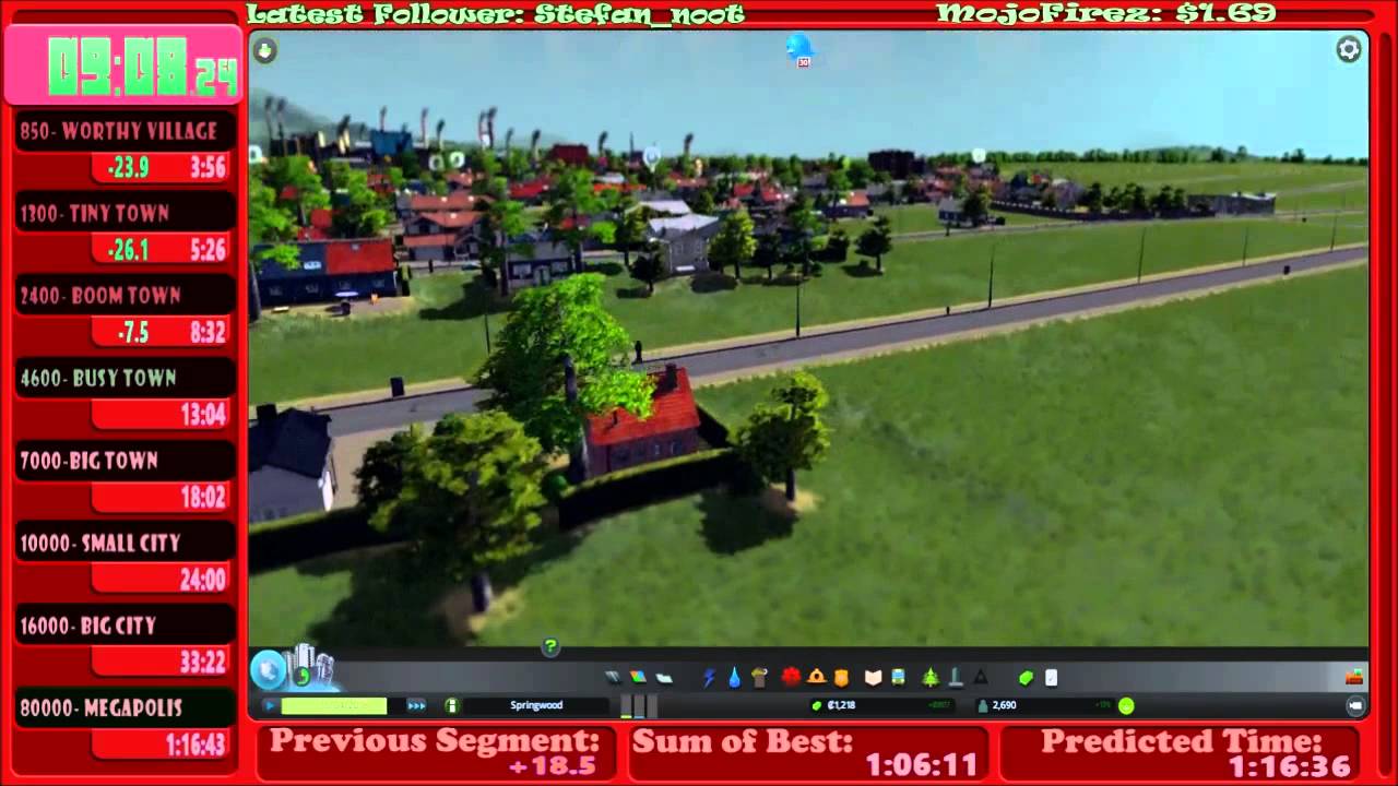 Cities: Skylines World Record Speedrun - All Milestones in 1:11:10.94