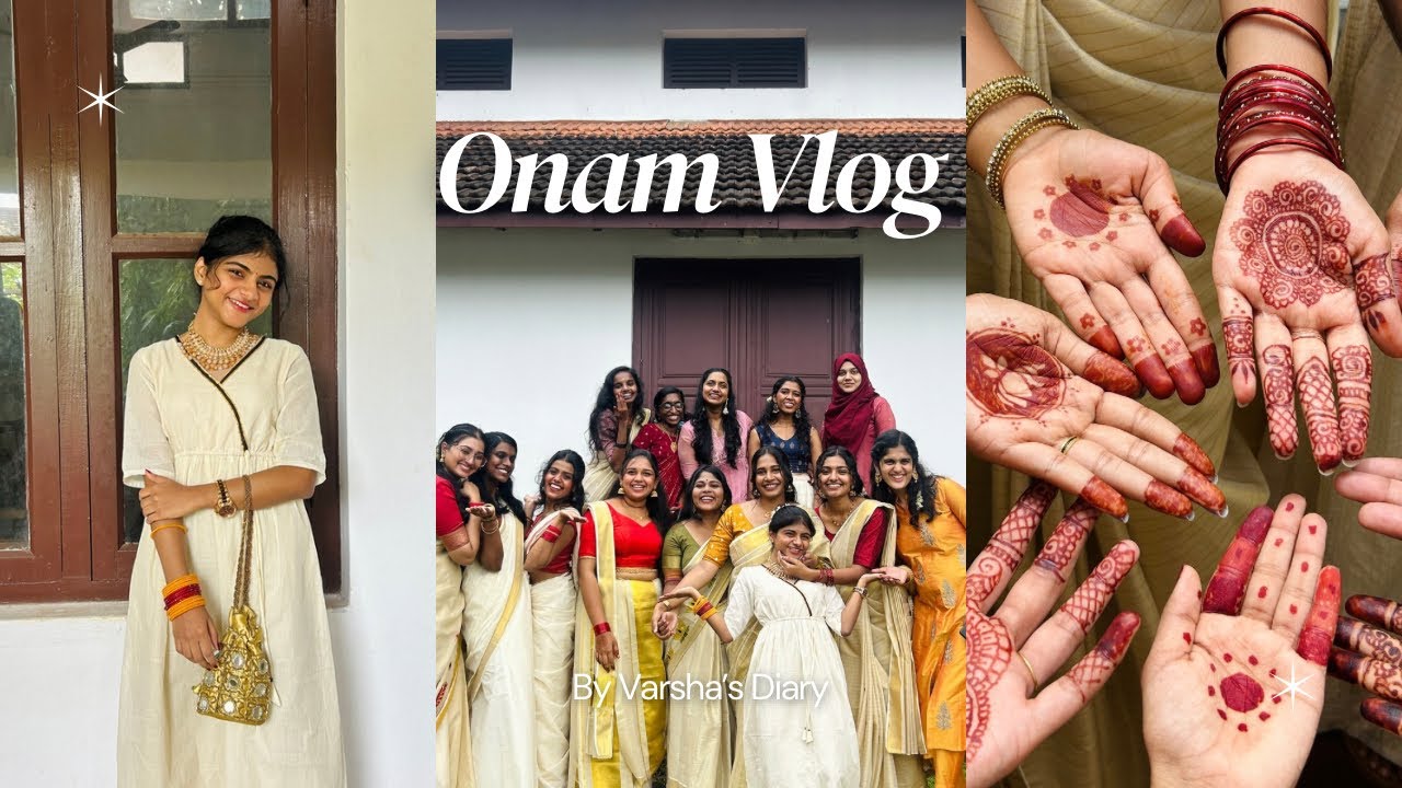 Onam Celebration Vlog 2025 | College Life in Kerala