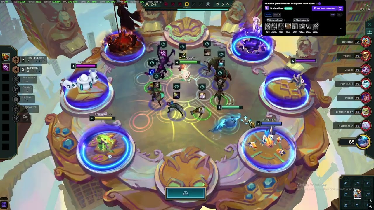 TFT SOLO GRIND PLATINE avec un viewer fan