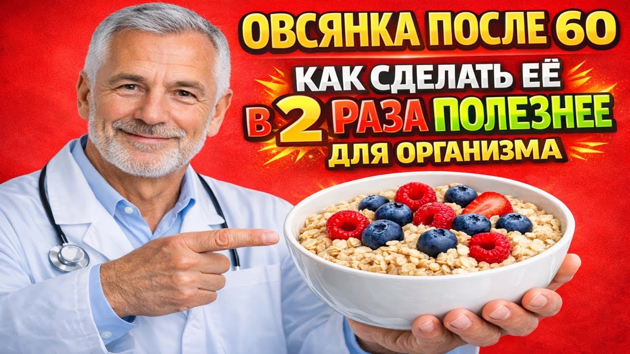 Овсянка после 60: простые добавки, которые реально усиливают её пользу